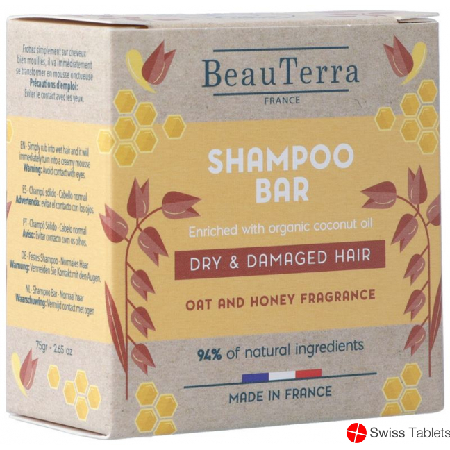 Beauterra Shampoo Solide Trock&beschaed Haar 75g buy online
