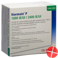 Haemate P Trockensubstanz 1000/2400 Ie C Solv+set Vial