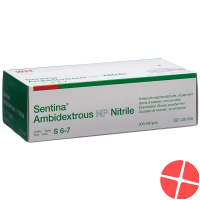 Sentina Ambidextrous S 6-7 Nitrile Puderfrei 200 Stück Sentina Ambidextrous S 6-7 Nitrile Puderfrei 200 Stück