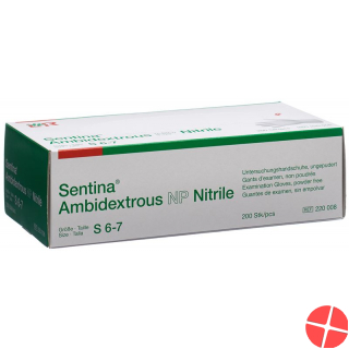 Sentina Ambidextrous S 6-7 Nitrile Puderfrei 200 Stück