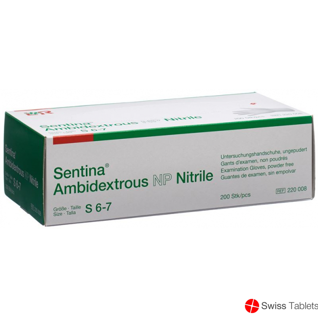 Sentina Ambidextrous S 6-7 Nitrile Puderfrei 200 Stück buy online