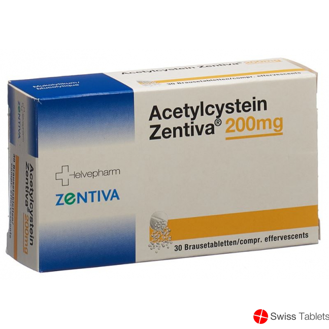 Acetylcystein Zentiva Brausetabletten 200mg 30 Stück buy online