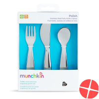Munchkin Polish Set Of Stainless Steel Cutlery 3 Pieces