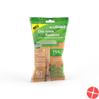 Ecoshave Einmalrasierer Beutel 6 Stück