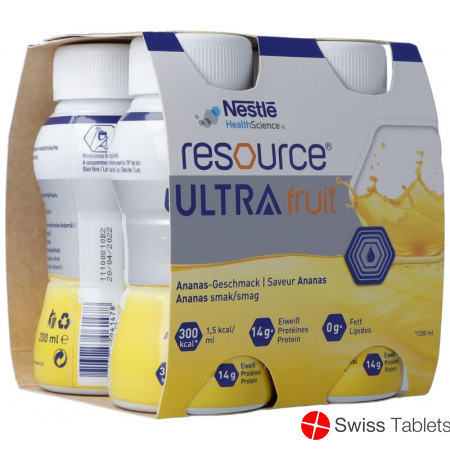 Resource Ultra Fruit Ananas 4 Flasche 200ml buy online