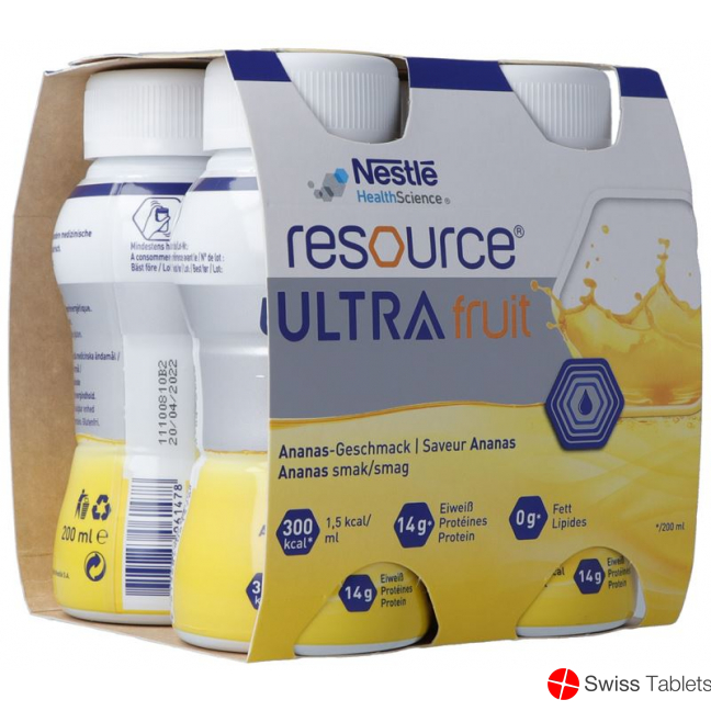 Resource Ultra Fruit Ananas 4 Flasche 200ml buy online