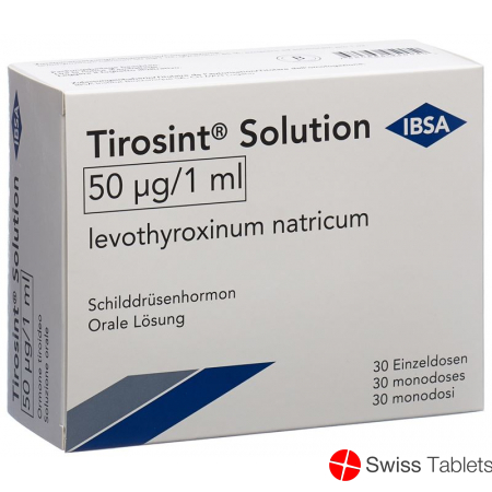 Tirosint Solution 50mcg 30 Ampullen 1ml buy online