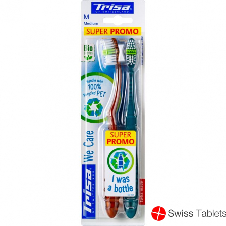 Trisa We Care medium duo toothbrush buy online