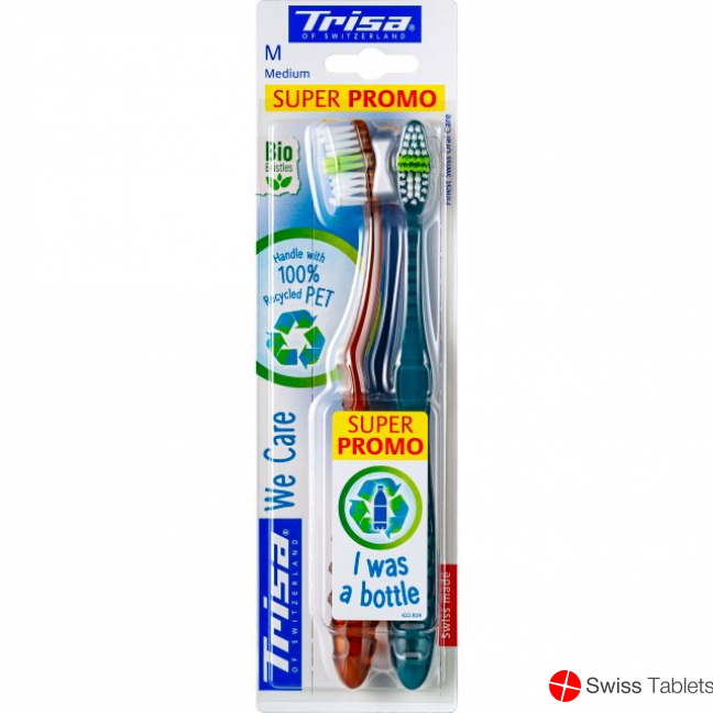 Trisa We Care medium duo toothbrush buy online