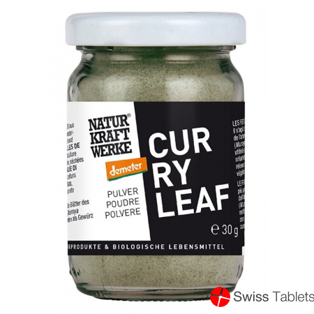 Naturkraftwerke Curry Leaf Pulver Demeter Flasche 30g buy online