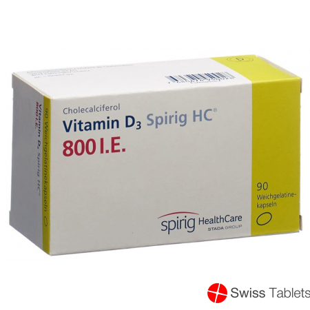 Vitamin D3 Spirig HC Kapseln 800 Ie 90 Stück buy online
