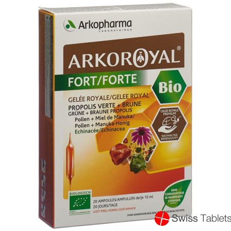 Arkoroyal Gelee Royale Forte Bio 20 Trinkampullen 10ml buy online