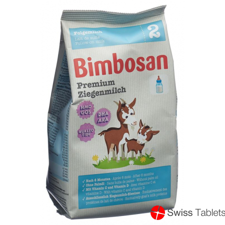 Bimbosan Premium Ziegenmilch 2 Refill Beutel 400g buy online