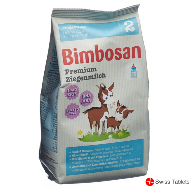 Bimbosan Premium Ziegenmilch 2 Refill Beutel 400g buy online