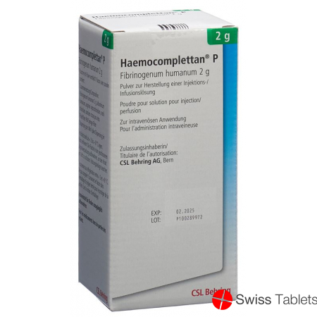 Haemocomplettan P Trockensubstanz 2g i.v. Flasche buy online