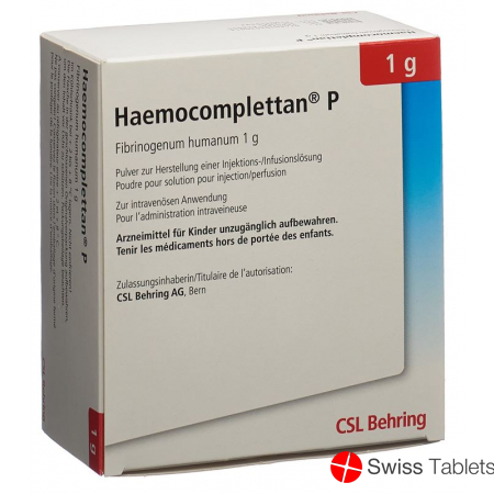 Haemocomplettan P Trockensubstanz 1g i.v. Flasche buy online