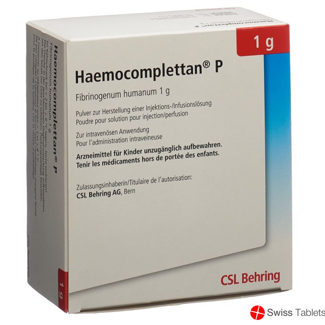 Haemocomplettan P Trockensubstanz 1g i.v. Flasche buy online
