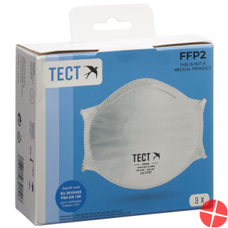 1L FFP2 Tect respirator without valve 3 pieces