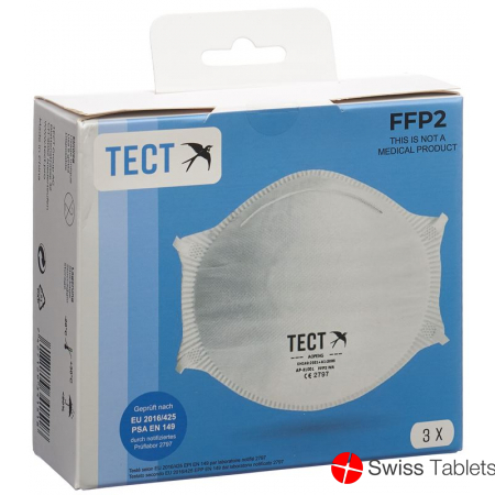 1L FFP2 Tect respirator without valve 3 pieces buy online