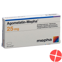 Agomelatin Mepha Lactab 25mg 28 Stück Agomelatin Mepha Lactab 25mg 28 Stück