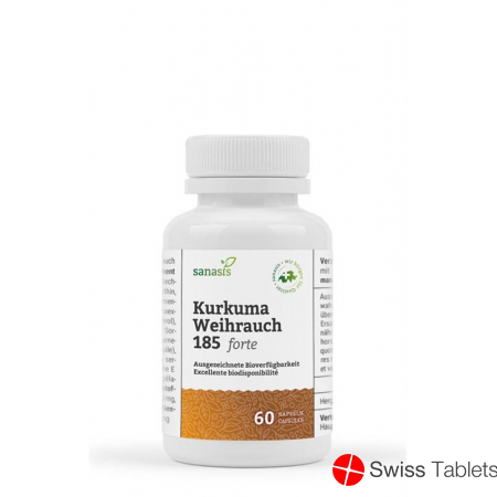 Sanasis Kurkuma Weihrauch 185 Forte Kapseln 60 Stück buy online