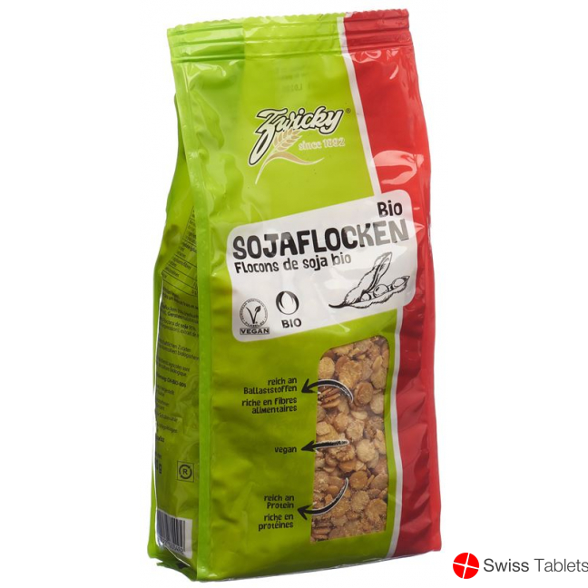 Zwicky Bio Sojaflocken Knospe Beutel 500g buy online