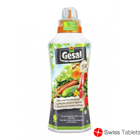 Gesal Obst- und Gemüsedünger Bio Flasche 1L buy online