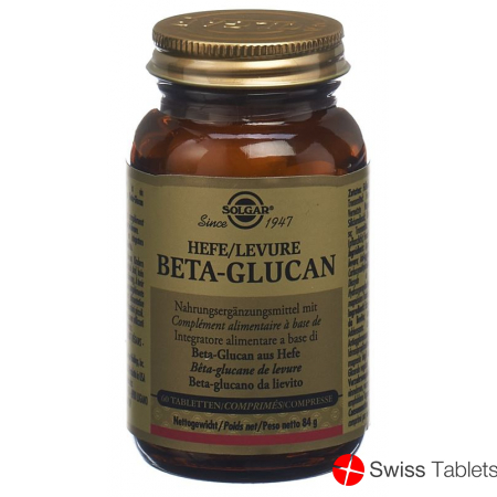 Solgar Hefe Beta-Glucan Tabletten (neu) Dose 60 Stück buy online
