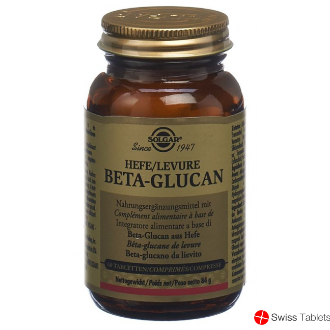 Solgar Hefe Beta-Glucan Tabletten (neu) Dose 60 Stück buy online