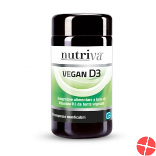 Nutriva Vegan D3 Kautabletten Glasflasche 60 Stück
