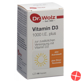 Dr. Wolz Vitamin D3 1000 I.e. Plus Kapseln 60 Stück