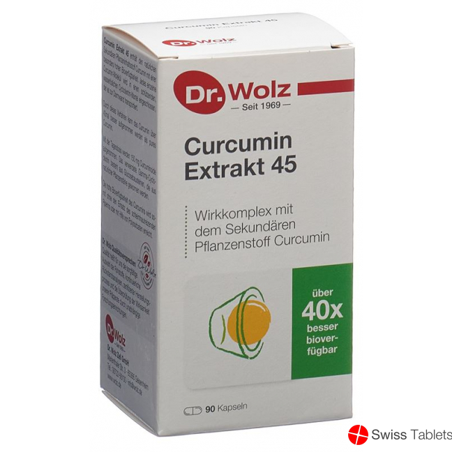 Dr. Wolz Curcumin Extrakt 45 Kapseln 90 Stück buy online