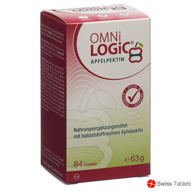 Omni-logic Apfelpektin Kapseln Dose 84 Stück buy online
