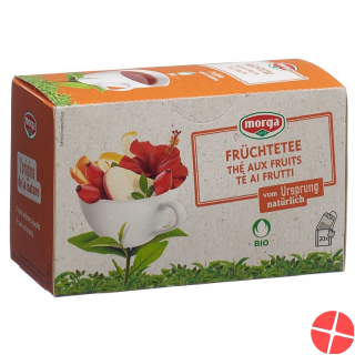 Morga Früchtetee mit Hülle Bio Knospe Beutel 20 Stück
