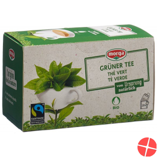 Morga Grüner Tee mit Hülle Bio Fairtr Knos 20 Stück