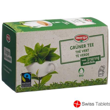 Morga Grüner Tee mit Hülle Bio Fairtr Knos 20 Stück buy online