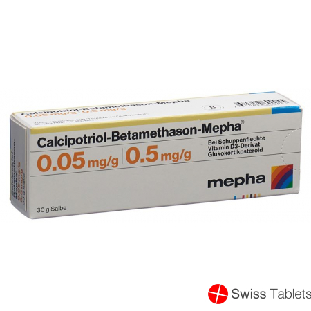 Calcipotriol Betamethason Mepha Salbe Tube 30g buy online