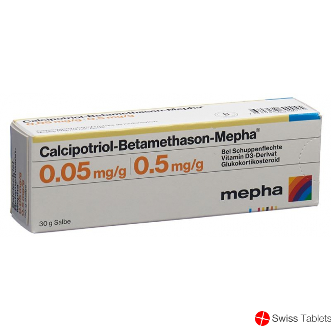 Calcipotriol Betamethason Mepha Salbe Tube 30g buy online