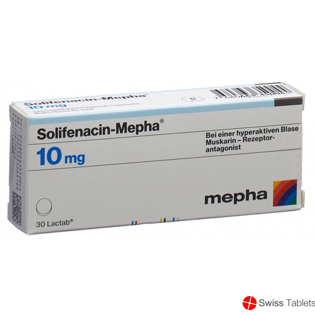 Solifenacin Mepha Lactab 10mg 30 Stück buy online