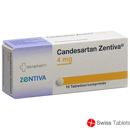 Candesartan Zentiva Tabletten 4mg Blister 10 Stück buy online