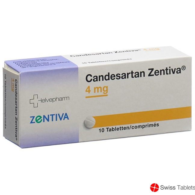 Candesartan Zentiva Tabletten 4mg Blister 10 Stück buy online