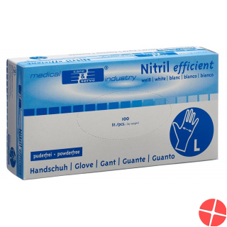 Gribi Untersuchungs-Handschuhe L Nitril Puderfrei Unsteril 100 Stück