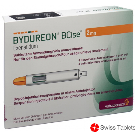 Bydureon Bcise Depot 2mg Autoinjektor 4 Stück buy online