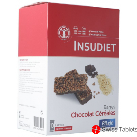 Insudiet Knusperriegel Schokolade Getreide 10 Stück buy online