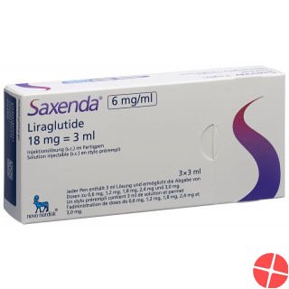 Saxenda Injektionslösung 6mg/ml 3 Fertpen 3ml