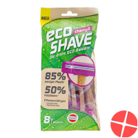 Ecoshave Cherry 2 Einmalrasierer Beutel 8 Stück
