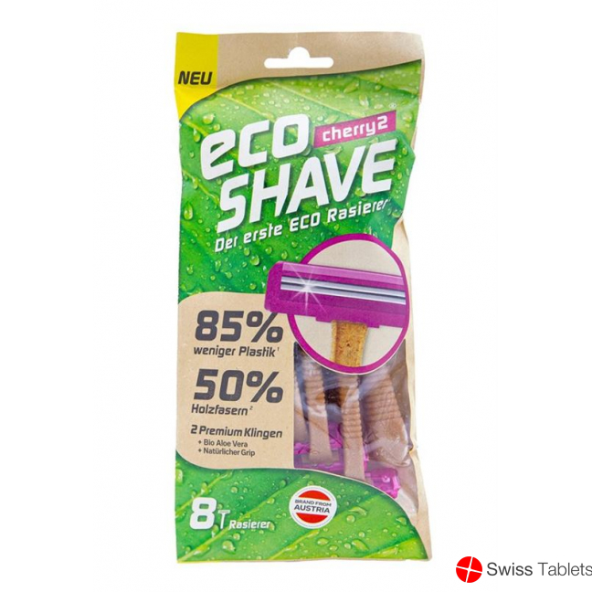 Ecoshave Cherry 2 Einmalrasierer Beutel 8 Stück buy online