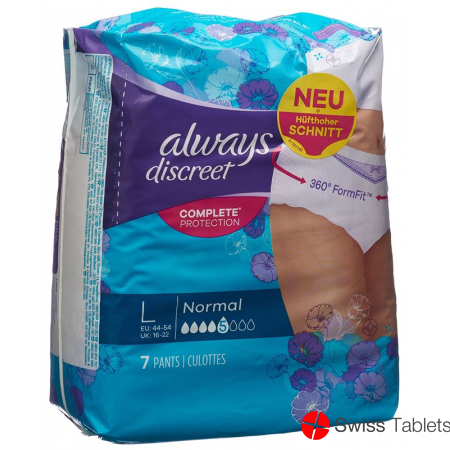 Always Discreet Inkontinenz Pants L Normal 7 pieces buy online