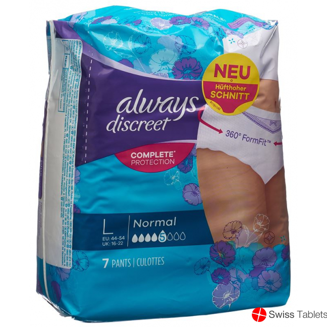 Always Discreet Inkontinenz Pants L Normal 7 pieces buy online