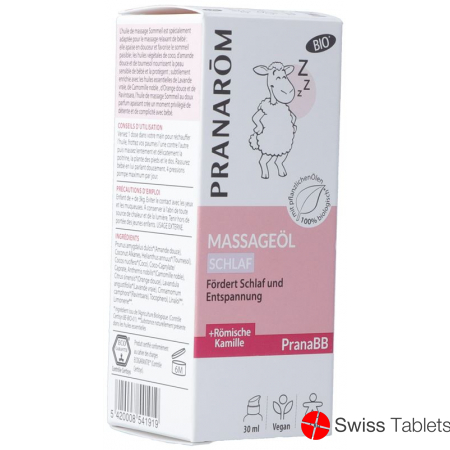 Pranarom Pranabb Massageöl Schlaf Bio 30ml buy online